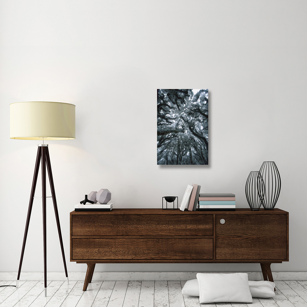 Autumn snow on Beech trees, Routeburn Track, Mt Aspiring National Park, New Zealand-Canvas Art-20&quotx30"