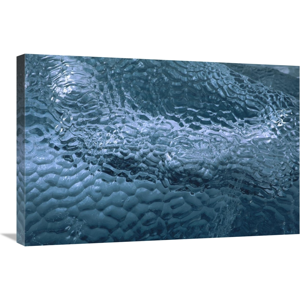 Detail of dimpled ice on brash ice floes, Penguin Island, South Shetland Islands, Antarctica-Canvas Art-30&quotx20"