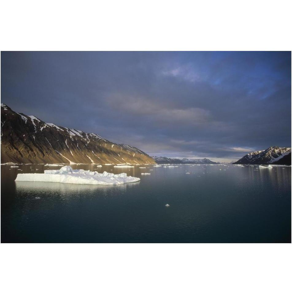 Evening light, Svalbard Archipelago, Norway-Paper Art-20&quotx14"
