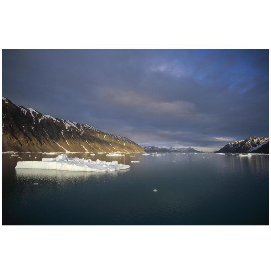 Evening light, Svalbard Archipelago, Norway-Paper Art-32&quotx22"