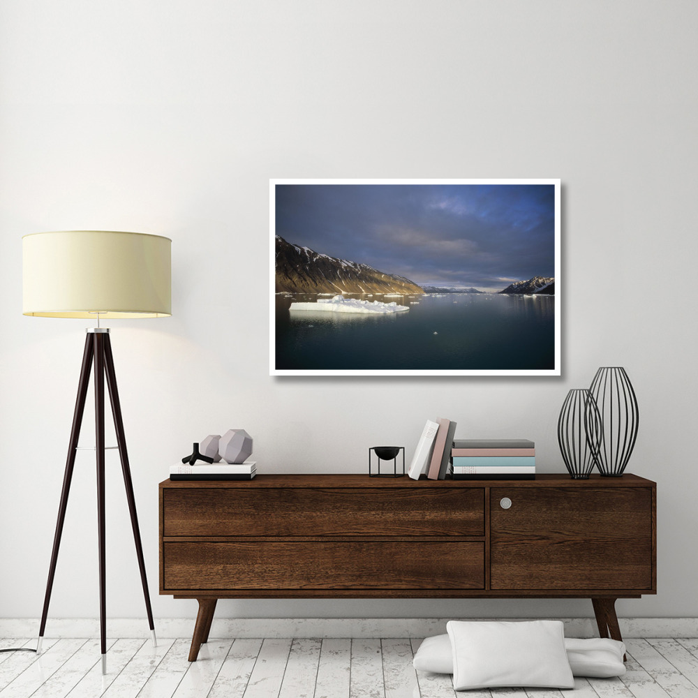 Evening light, Svalbard Archipelago, Norway-Paper Art-50&quotx34"