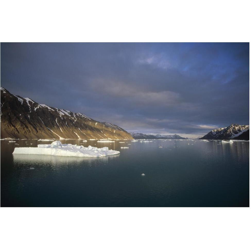 Evening light, Svalbard Archipelago, Norway-Paper Art-62&quotx42"