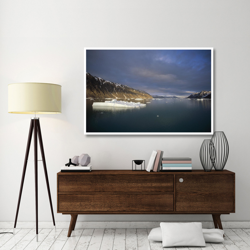 Evening light, Svalbard Archipelago, Norway-Paper Art-62&quotx42"