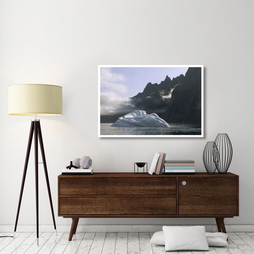 Ice floe in southern Greenland Fjord, late summer, Greenland-Paper Art-50&quotx34"