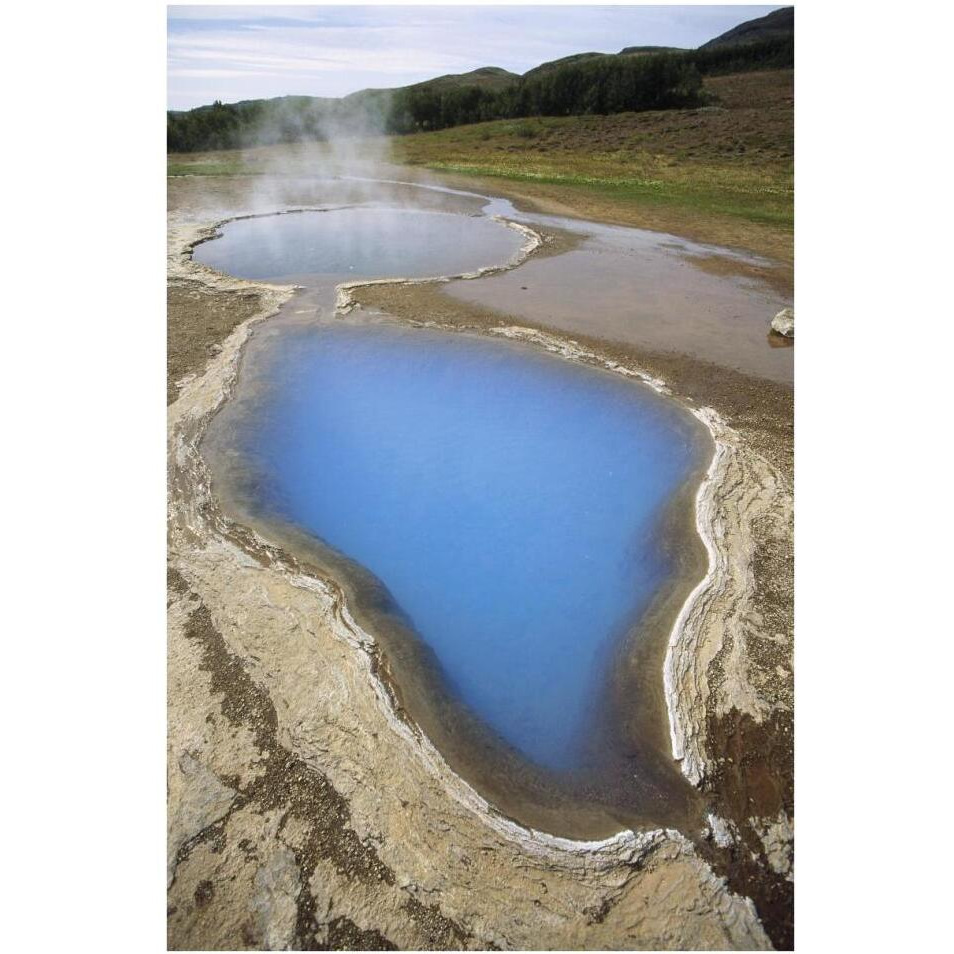 Steaming mineral hot springs, Geyser Thermal Field, Iceland-Paper Art-26&quotx38"