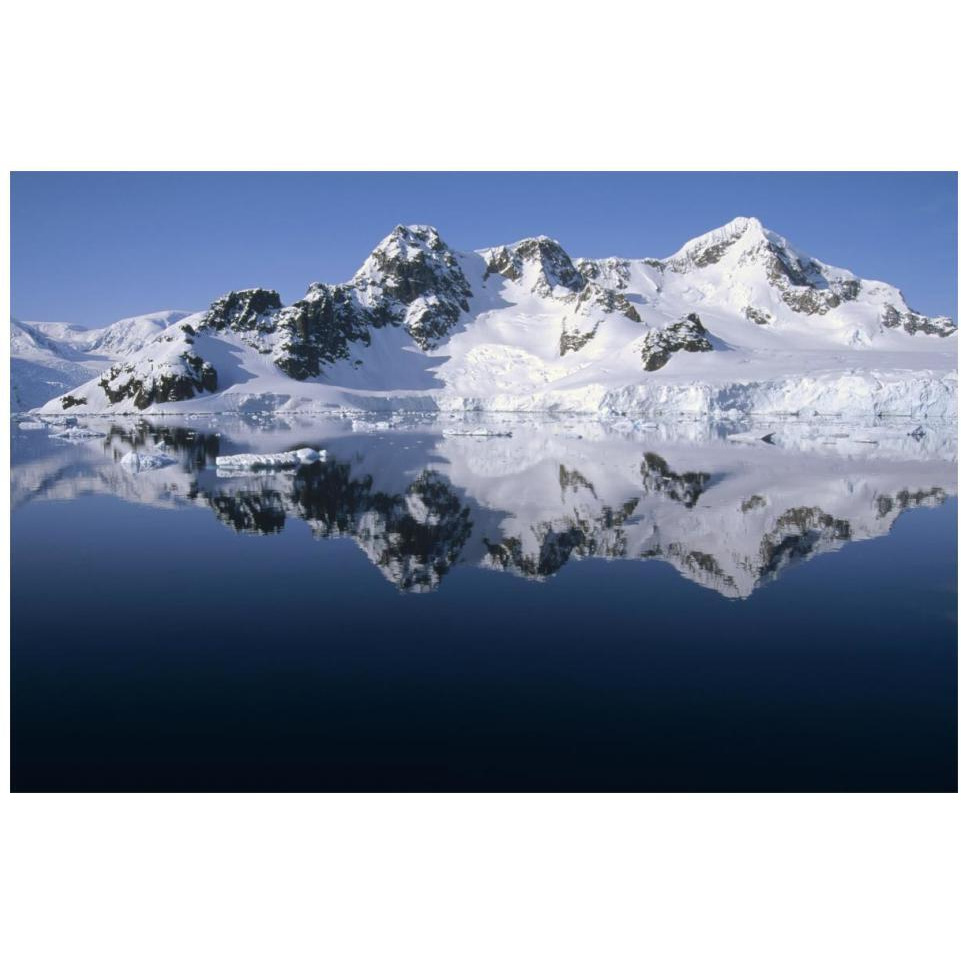 Ice clad mountains, Paradise Bay, Antarctica-Paper Art-20&quotx14"