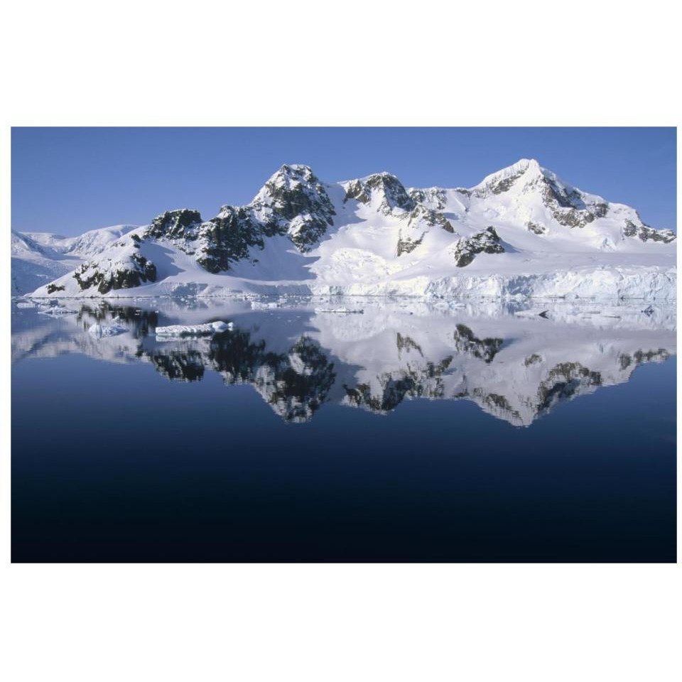 Ice clad mountains, Paradise Bay, Antarctica-Paper Art-32&quotx22"