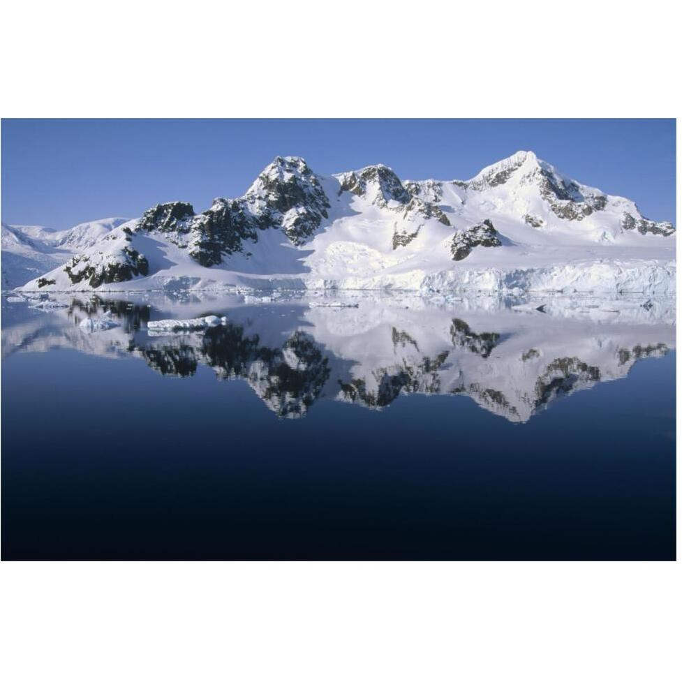 Ice clad mountains, Paradise Bay, Antarctica-Paper Art-62&quotx42"