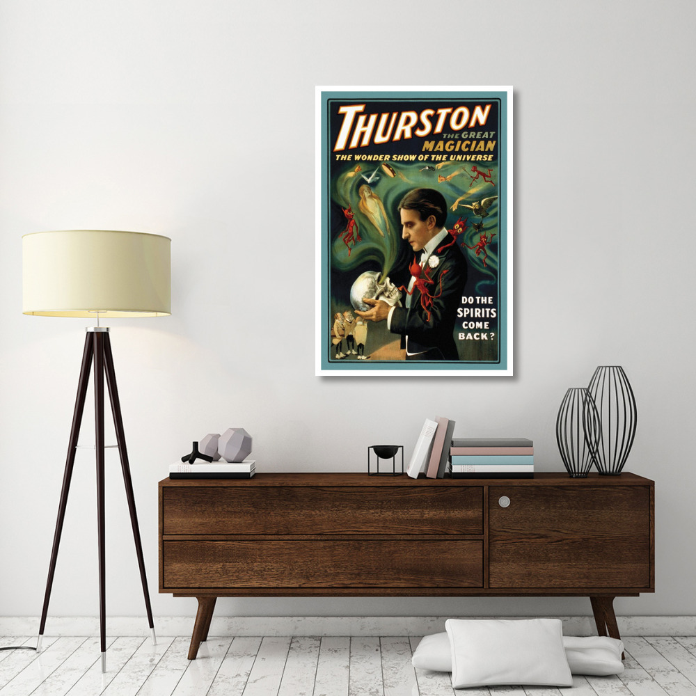Magicians Thurston the Great Magician Do the Spirits Come Back-Paper Art-34&quotx50"