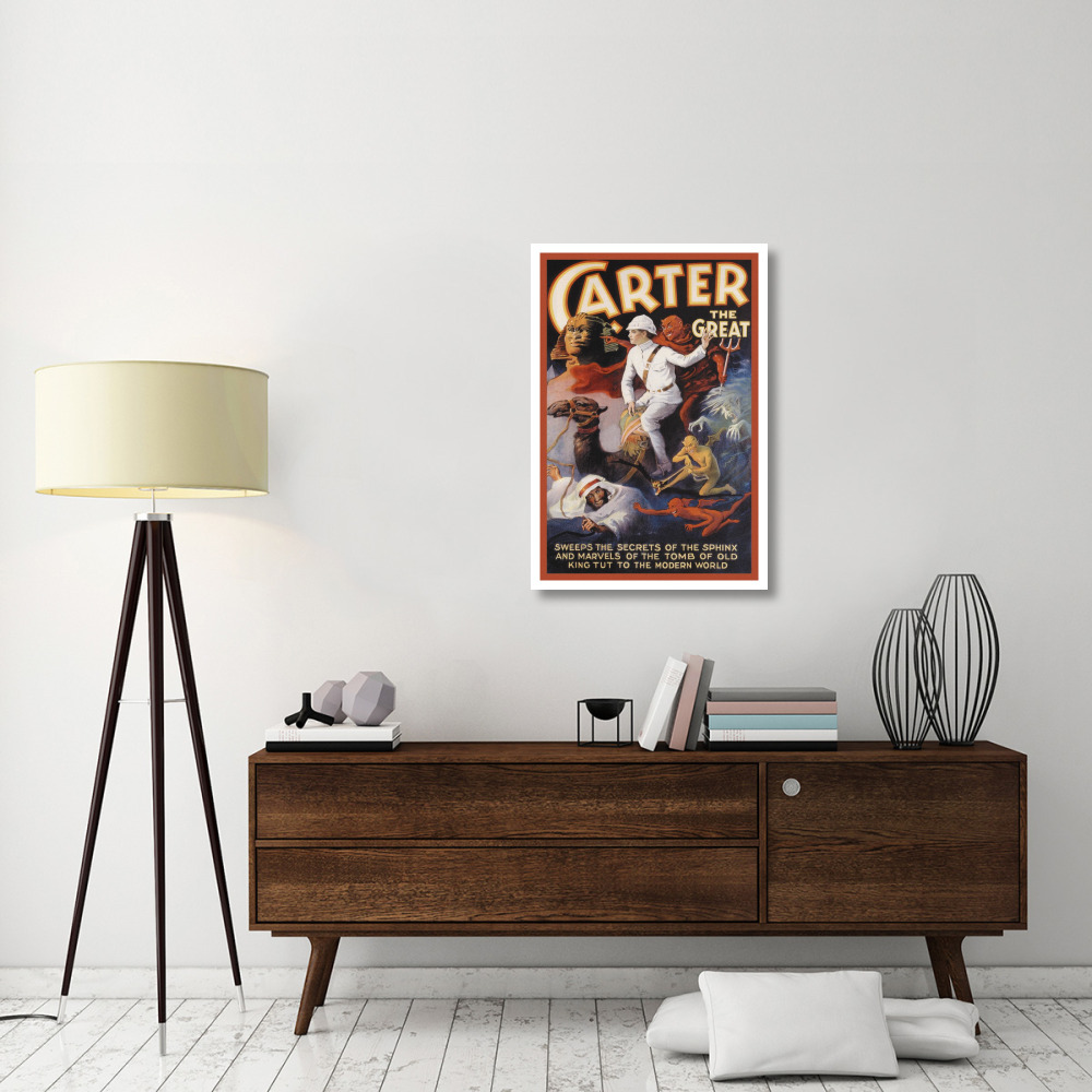 Magicians Carter the Great Secrets of the Sphinx-Paper Art-26&quotx38"