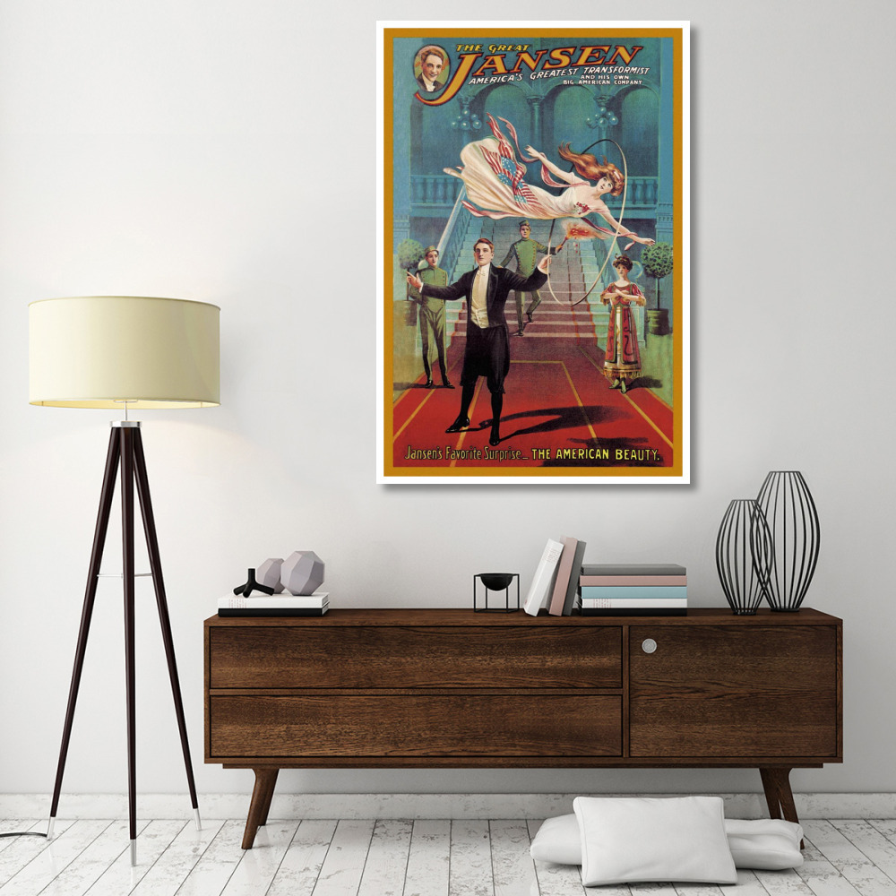 Magicians Jansen's Favorite Surprise The American Beauty-Paper Art-42&quotx62"