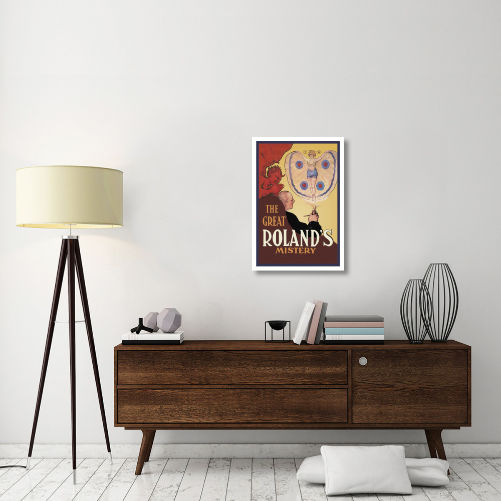 Magicians Great Roland's Mystery-Paper Art-22&quotx32"