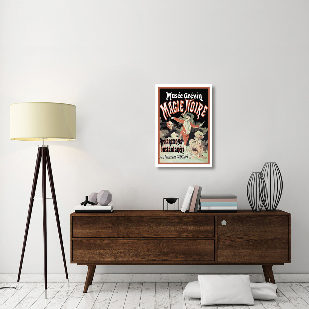 Magicians Musee Grevin Magie Noire Apparitions Instantanees par le Professeur Carmelli-Paper Art-22&quotx32"