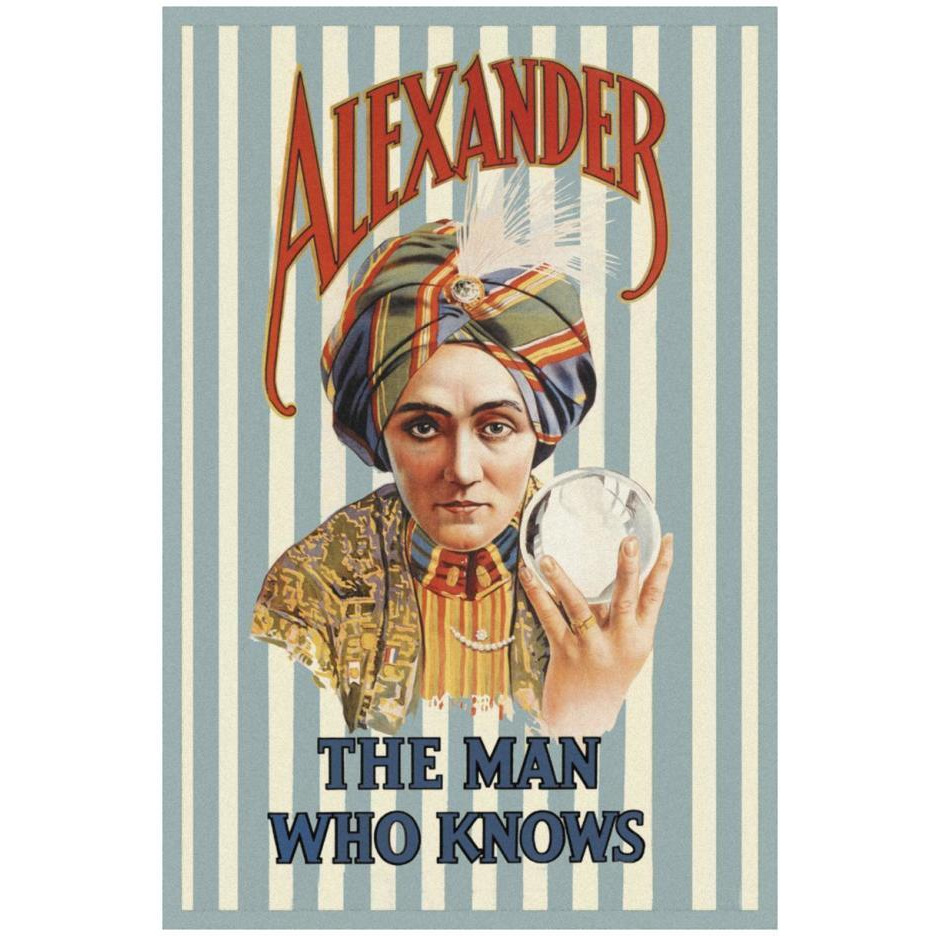 Magicians Alexander, The Man Who Knows-Paper Art-18&quotx26"
