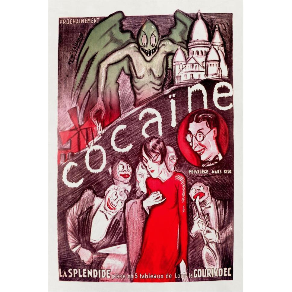 Vintage Vices Cocaine-Paper Art-42&quotx62"