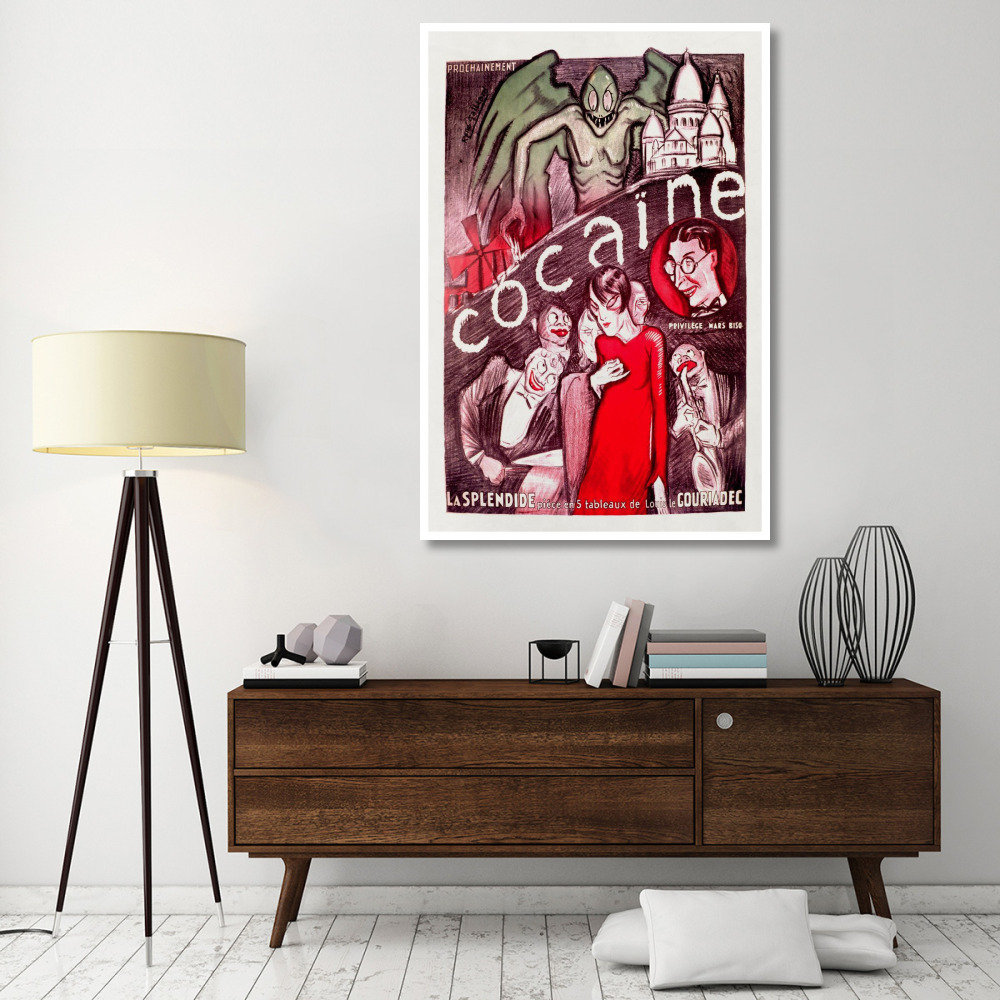 Vintage Vices Cocaine-Paper Art-42&quotx62"