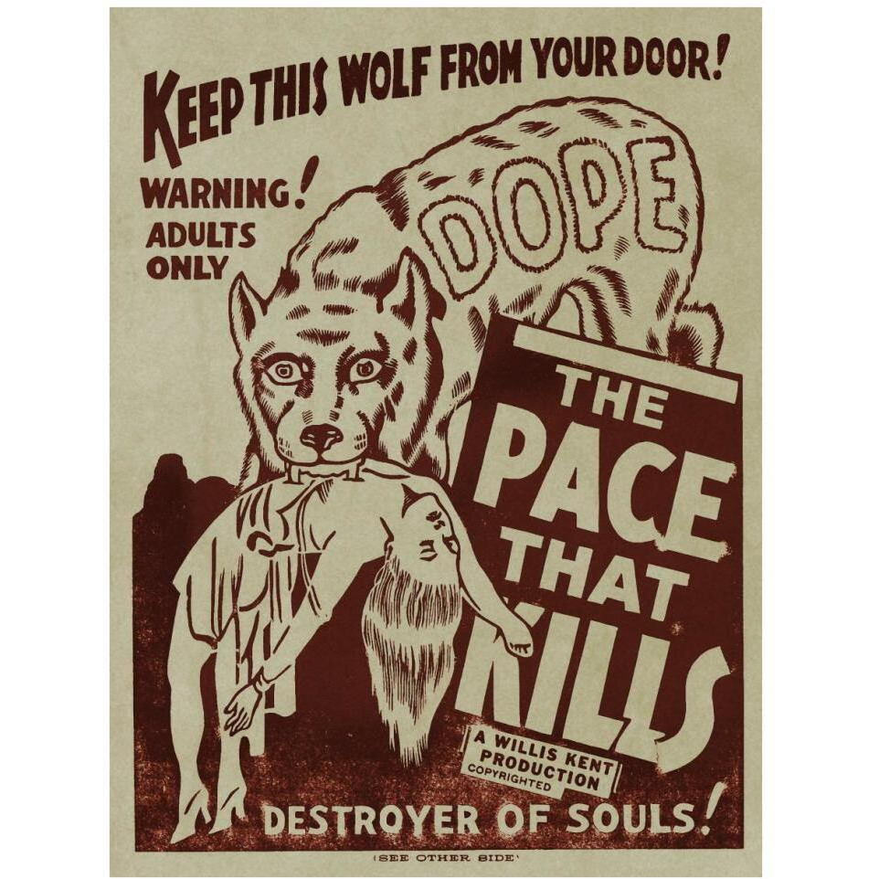 Vintage Vices Dope The Pace That Kills-Paper Art-32&quotx42"