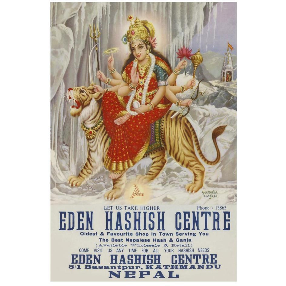 Vintage Vices Eden Hashish Center-Paper Art-18&quotx26"