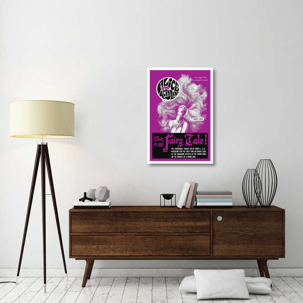 Vintage Vices Alice in AcidLand-Paper Art-26&quotx38"