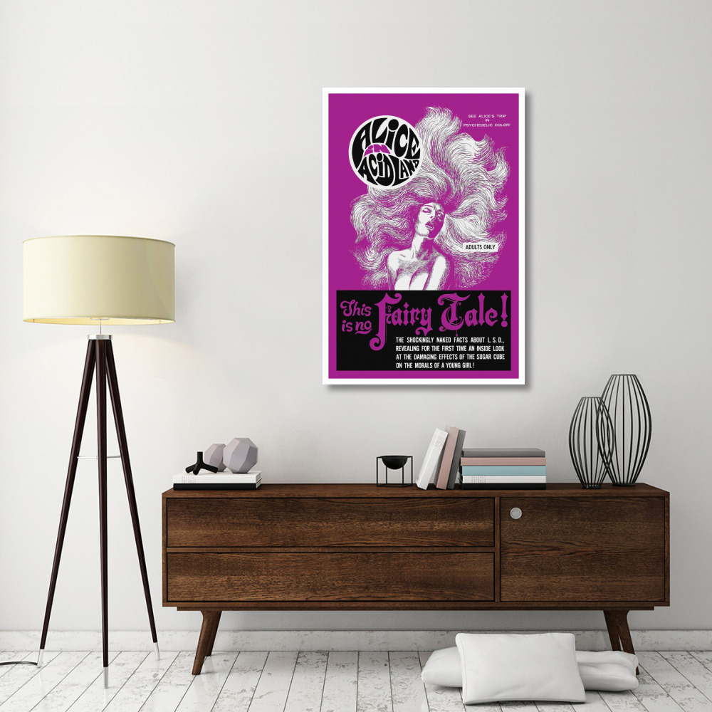 Vintage Vices Alice in AcidLand-Paper Art-34&quotx50"