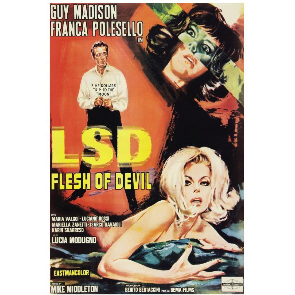 Vintage Vices LSD Flesh of the Devil-Paper Art-14&quotx20"