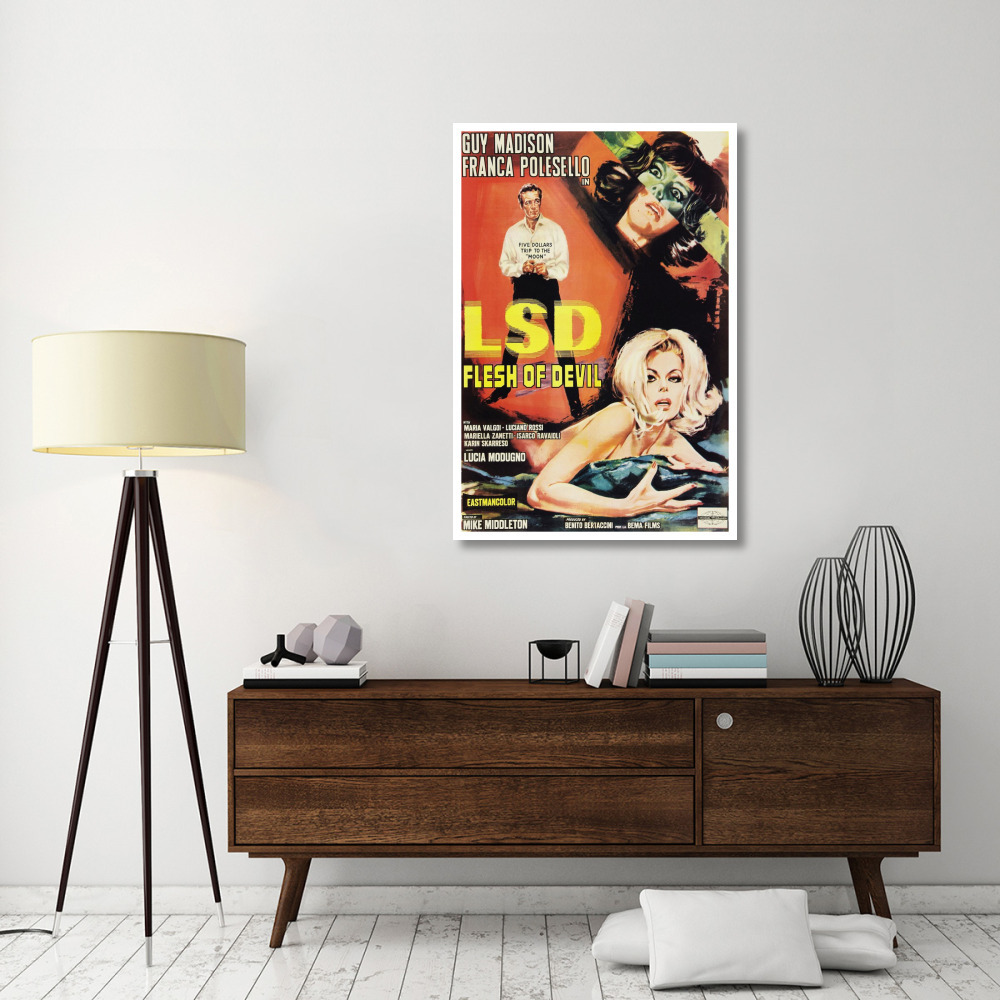 Vintage Vices LSD Flesh of the Devil-Paper Art-34&quotx50"