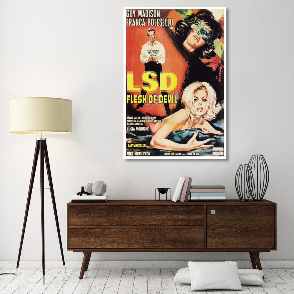 Vintage Vices LSD Flesh of the Devil-Paper Art-42&quotx62"