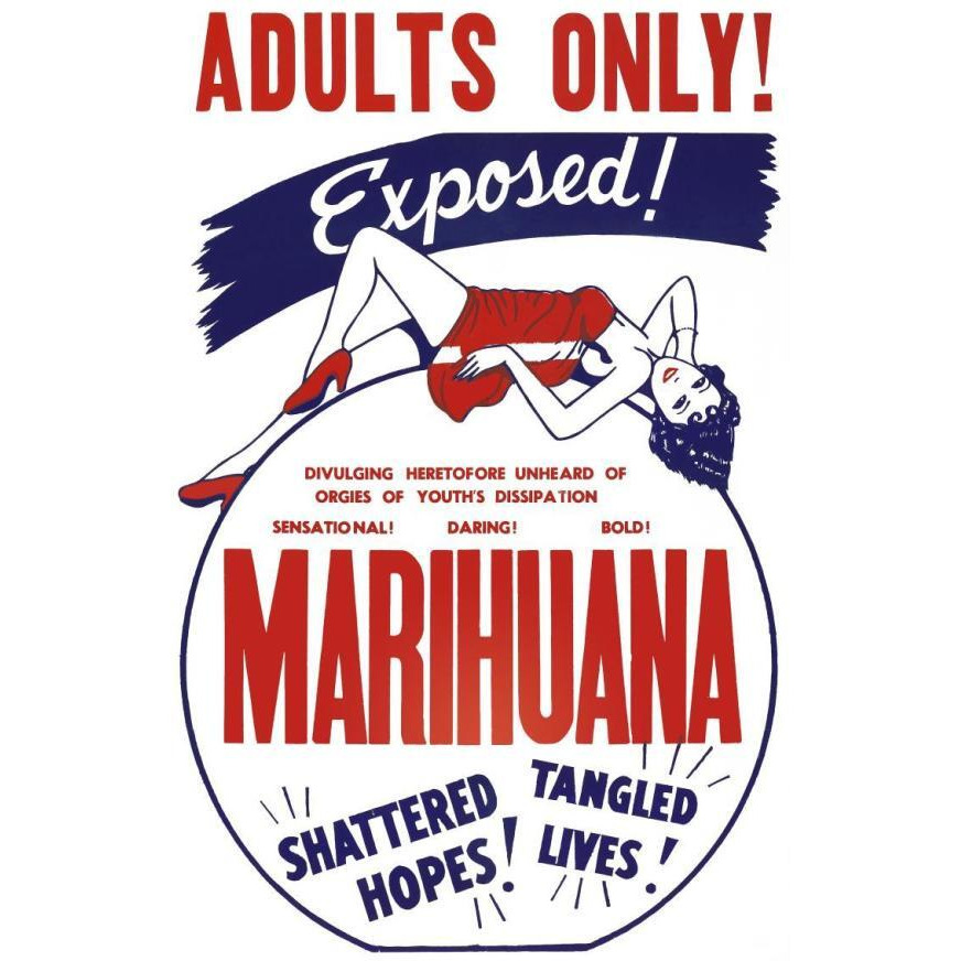 Vintage Vices Adults Only Marihuana-Paper Art-18&quotx26"