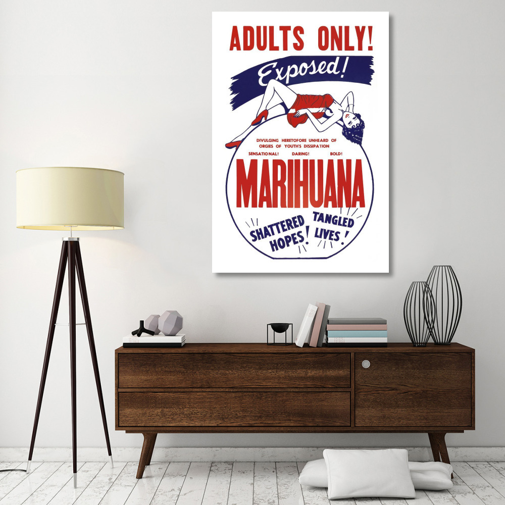 Vintage Vices Adults Only Marihuana-Paper Art-42&quotx62"