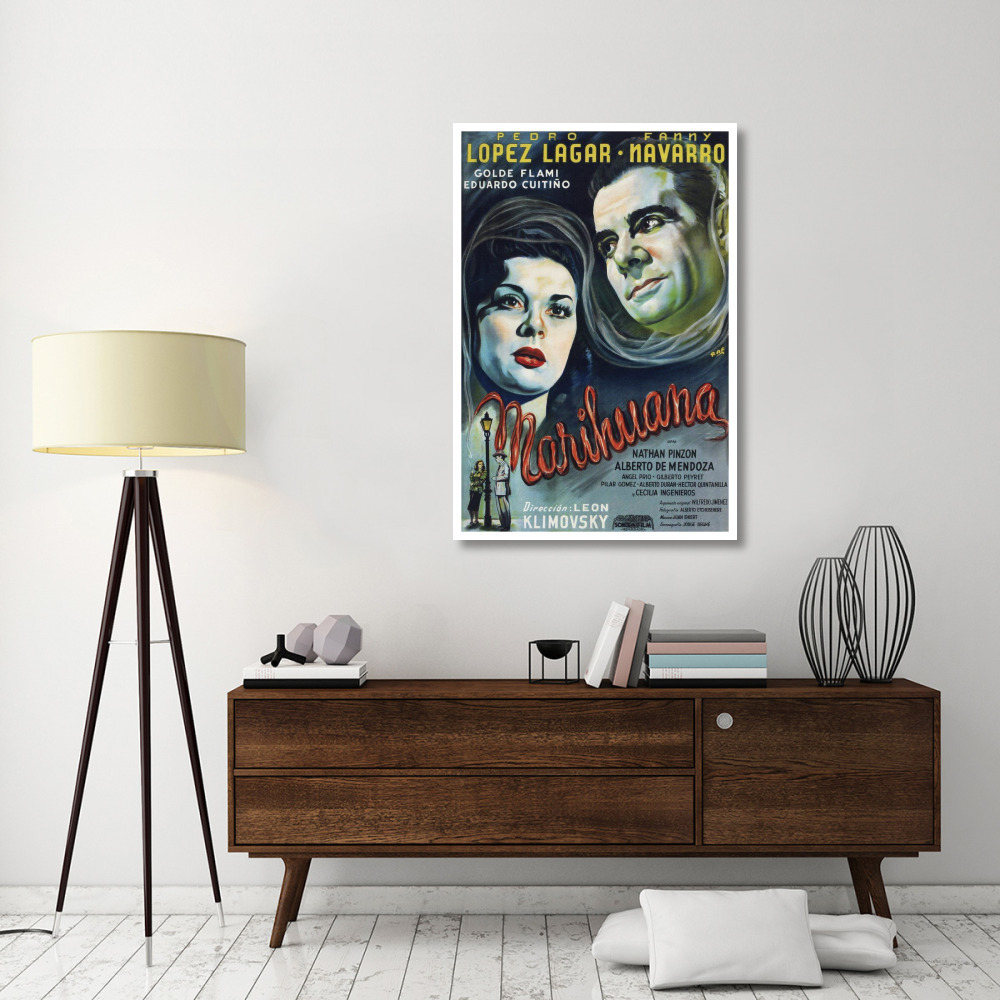 Vintage Vices Marihuana-Paper Art-34&quotx50"