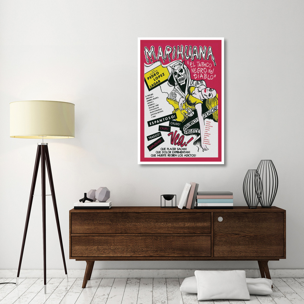 Vintage Vices Marihuana Story-Paper Art-34&quotx50"