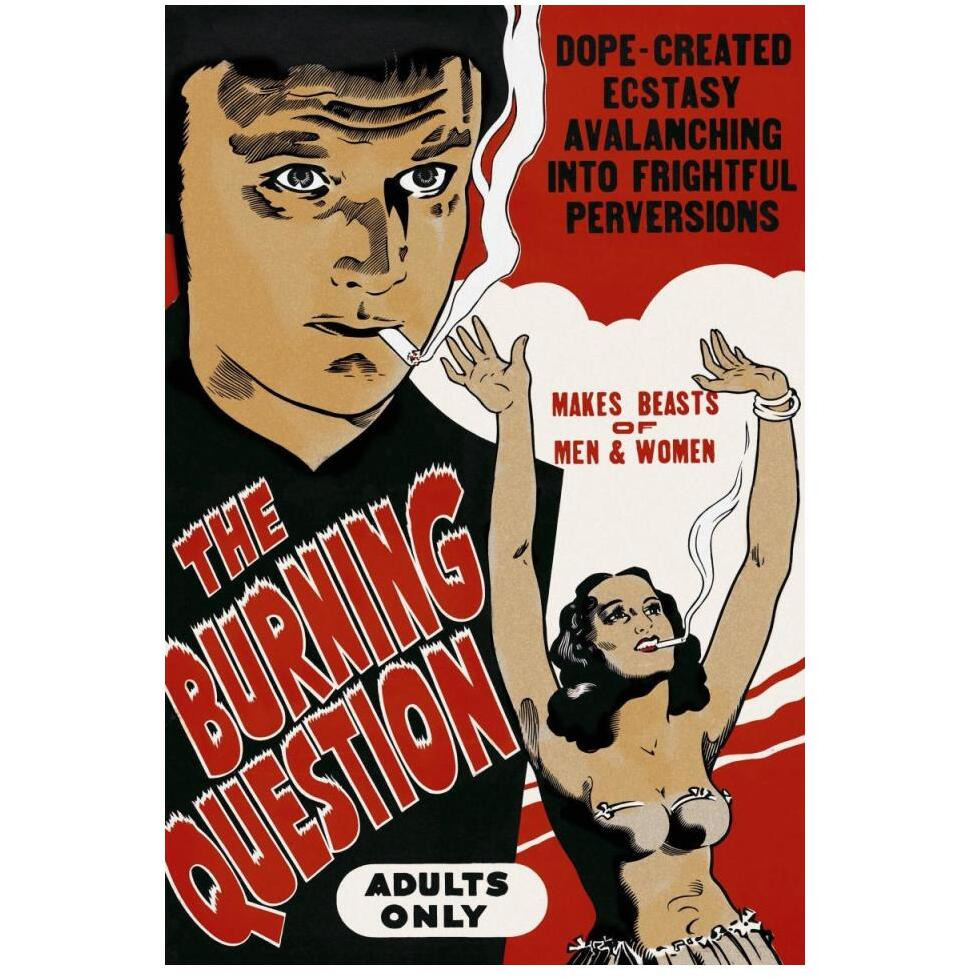 Vintage Vices Bruning Question-Paper Art-34&quotx50"