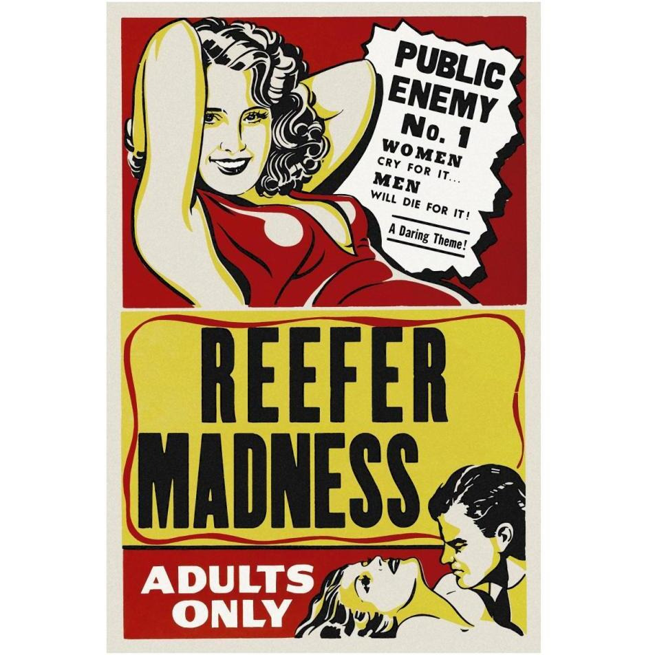 Vintage Vices Reefer Madness-Paper Art-26&quotx38"