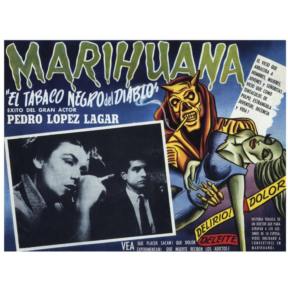Vintage Vices El Tobaco Negro del Diablo-Paper Art-34&quotx26"