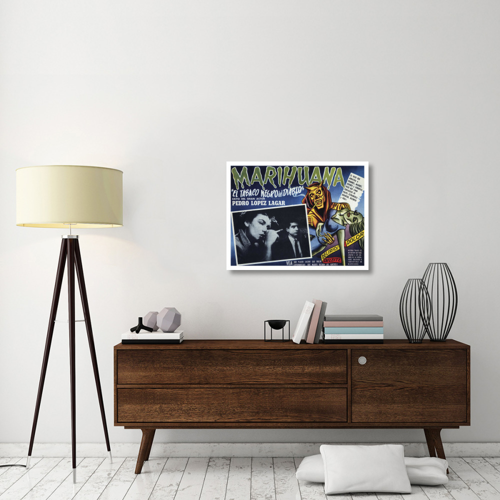 Vintage Vices El Tobaco Negro del Diablo-Paper Art-34&quotx26"
