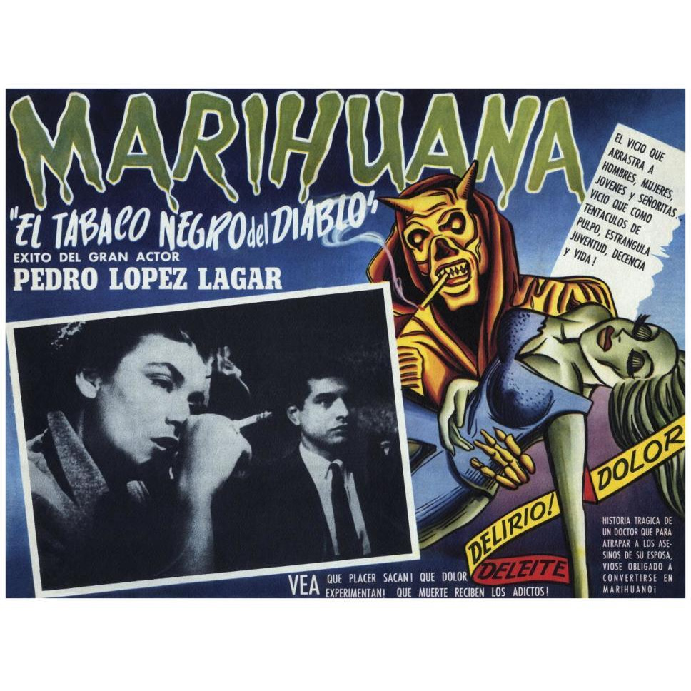 Vintage Vices El Tobaco Negro del Diablo-Paper Art-42&quotx32"