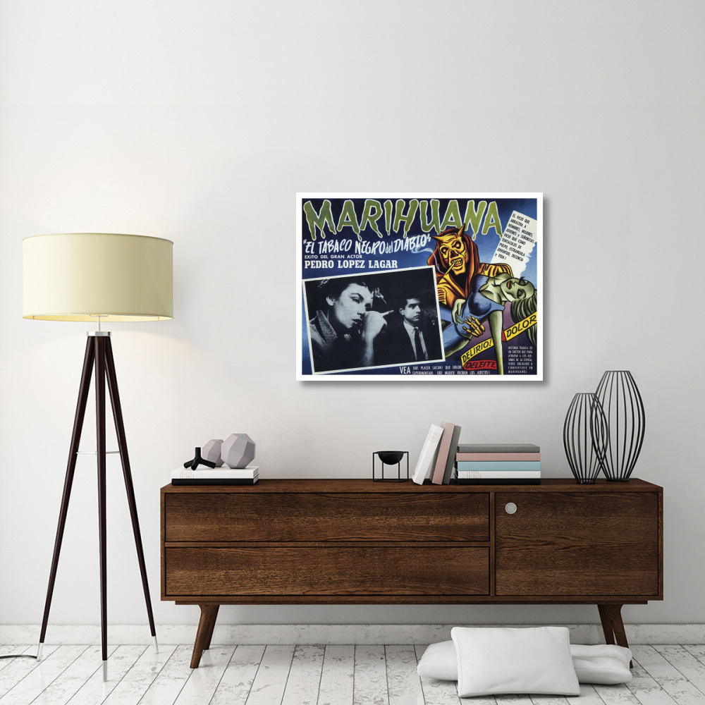 Vintage Vices El Tobaco Negro del Diablo-Paper Art-42&quotx32"