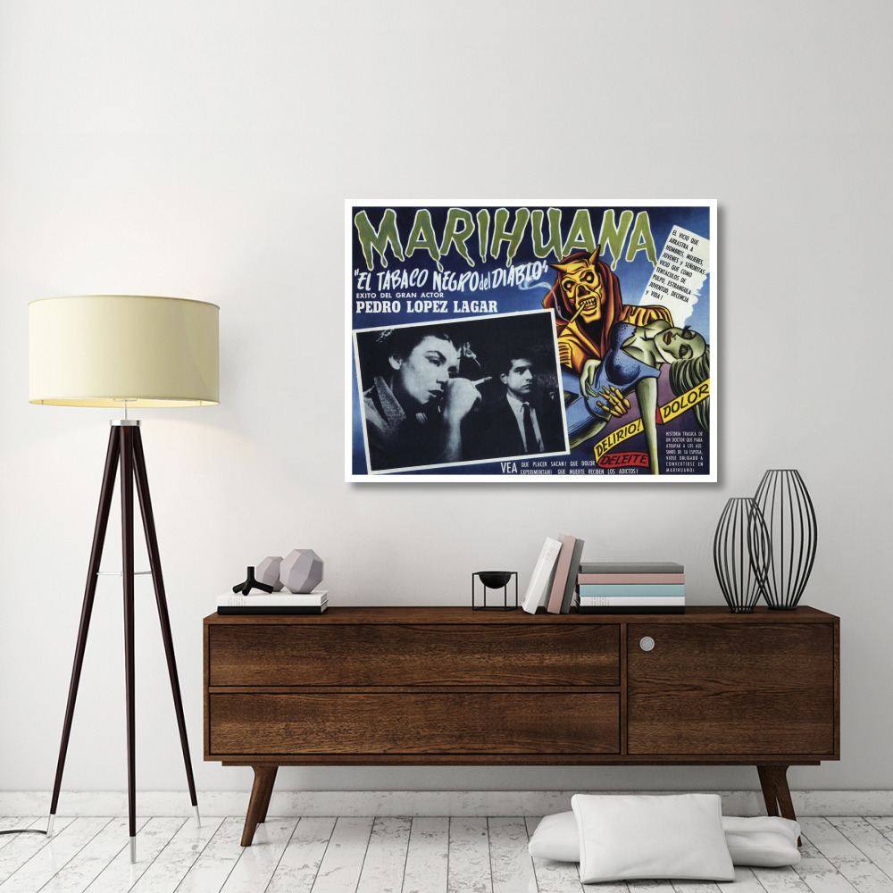 Vintage Vices El Tobaco Negro del Diablo-Paper Art-50&quotx38"