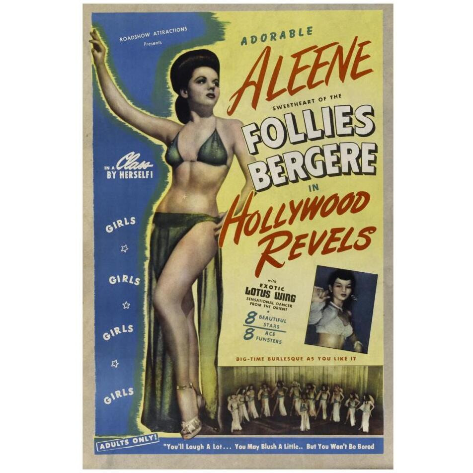 Vintage Vices Adorable Aleene Follies Bergere in Hollywood Revels-Paper Art-22&quotx32"