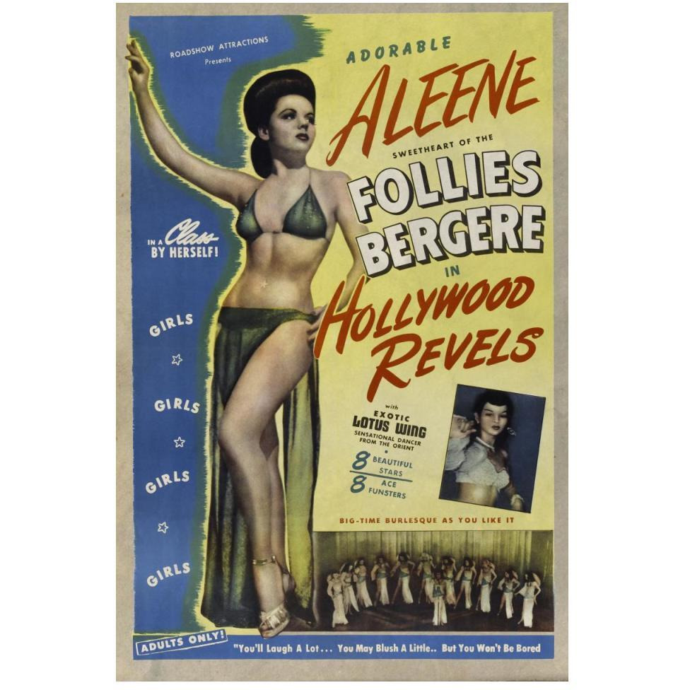 Vintage Vices Adorable Aleene Follies Bergere in Hollywood Revels-Paper Art-34&quotx50"
