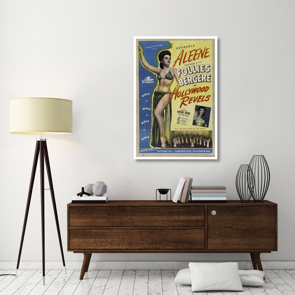 Vintage Vices Adorable Aleene Follies Bergere in Hollywood Revels-Paper Art-34&quotx50"