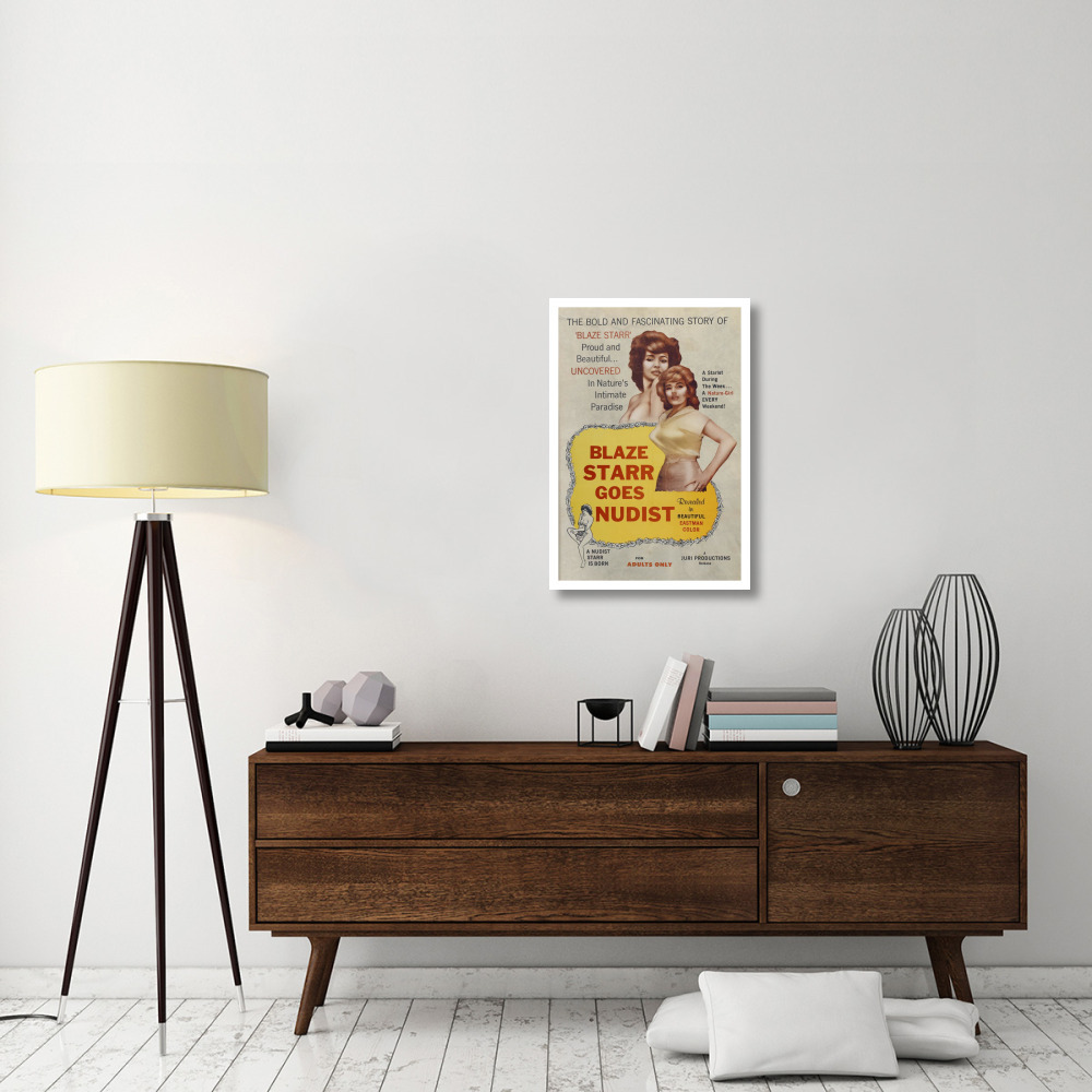 Vintage Vices Blaze Star Goes Nudist-Paper Art-22&quotx32"