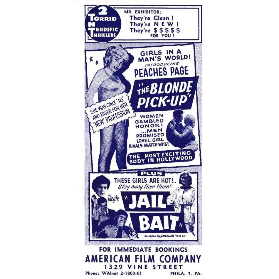 Vintage Vices Blonde Pick-Up & Jail Bait-Paper Art-20&quotx38"