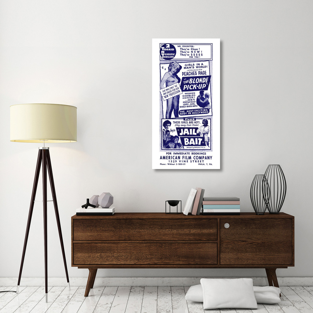 Vintage Vices Blonde Pick-Up & Jail Bait-Paper Art-26&quotx50"