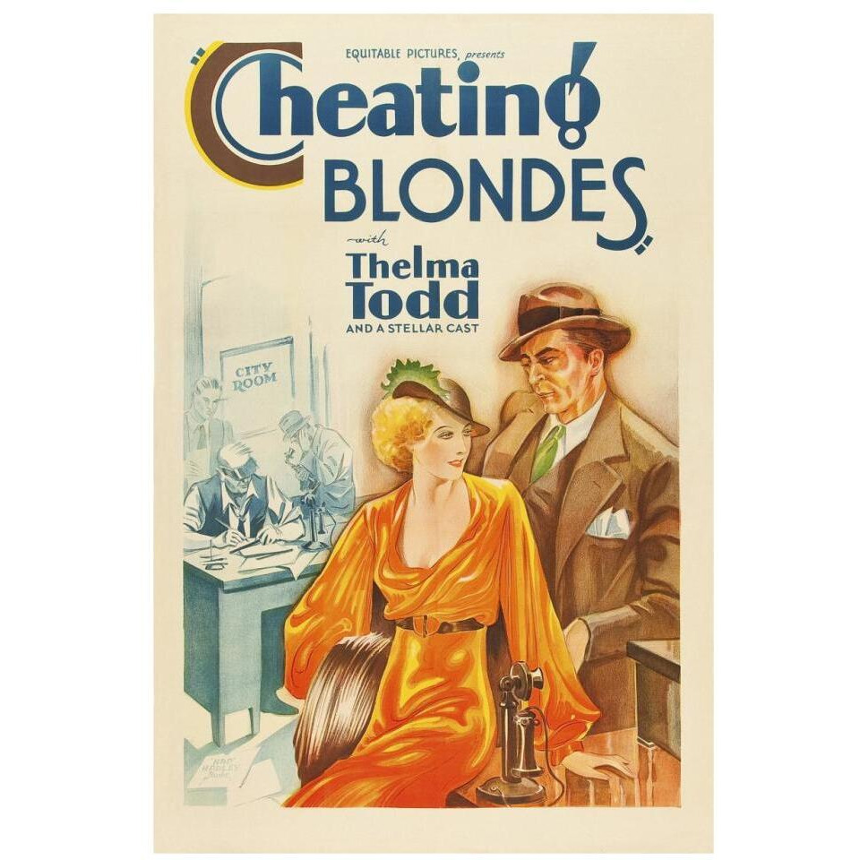 Vintage Vices Cheating Blondes-Paper Art-22&quotx32"