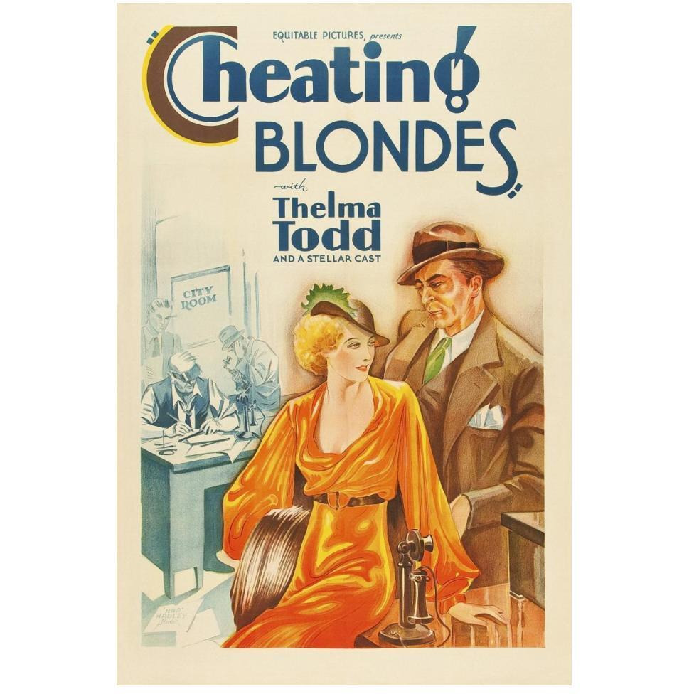 Vintage Vices Cheating Blondes-Paper Art-34&quotx50"