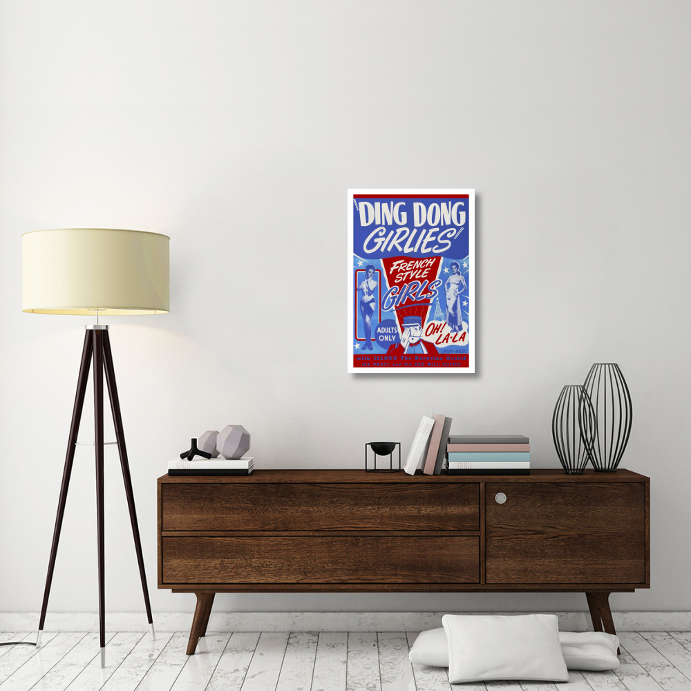 Vintage Vices Ding Dong Girlies-Paper Art-22&quotx32"