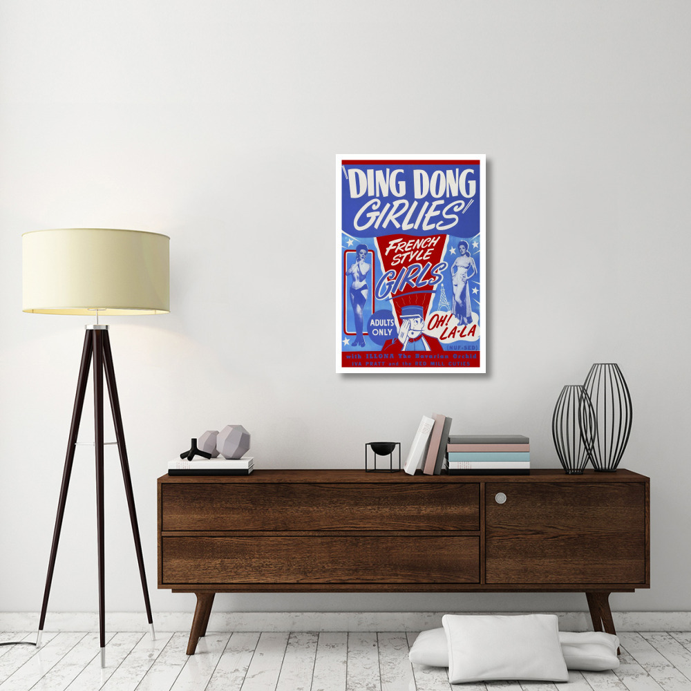 Vintage Vices Ding Dong Girlies-Paper Art-26&quotx38"