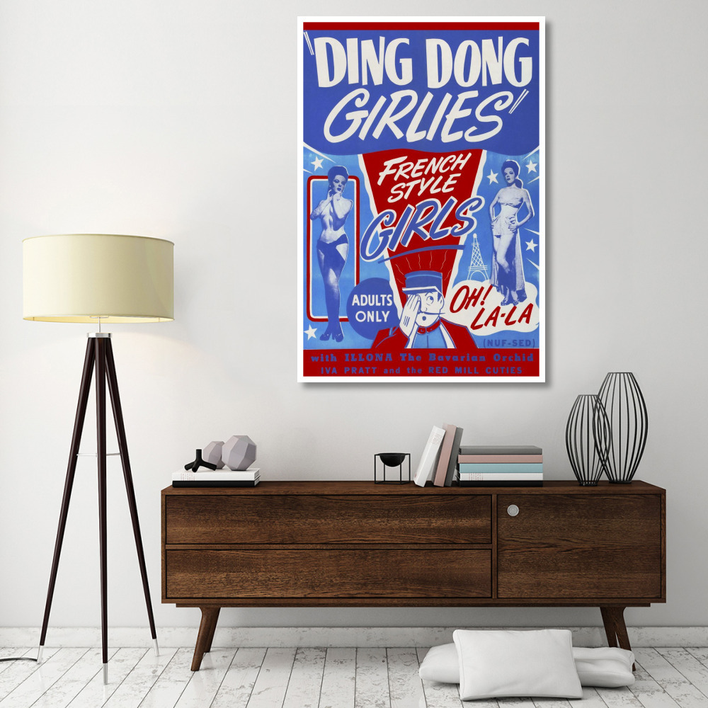 Vintage Vices Ding Dong Girlies-Paper Art-42&quotx62"