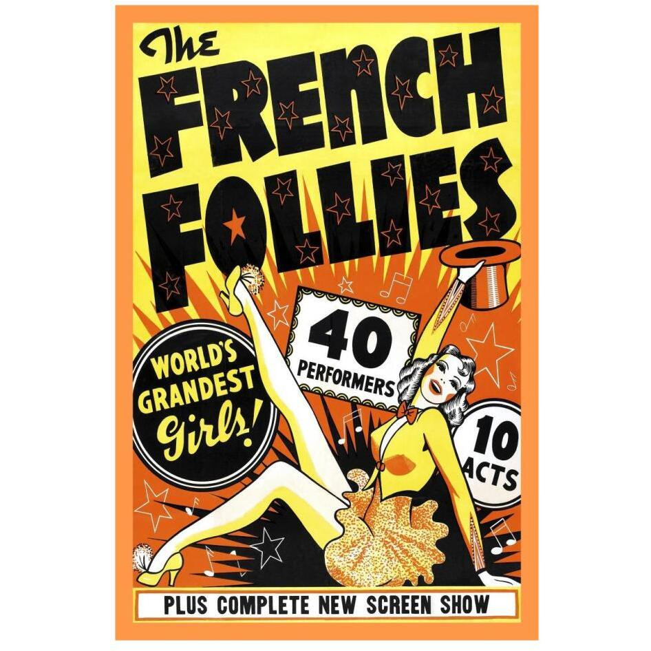 Vintage Vices French Follies-Paper Art-18&quotx26"